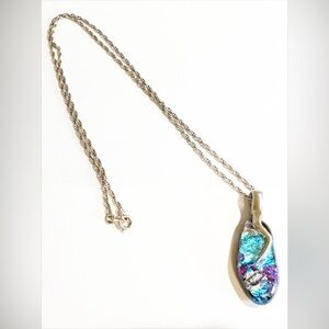 Sterling Silver and Aquamarine Necklace